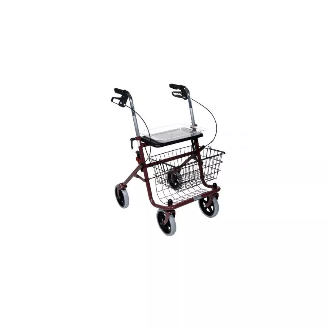 Rolator ortopedic cadru metalic cu 4 roti si cos, GM-4258, [],farmaciabajan.ro