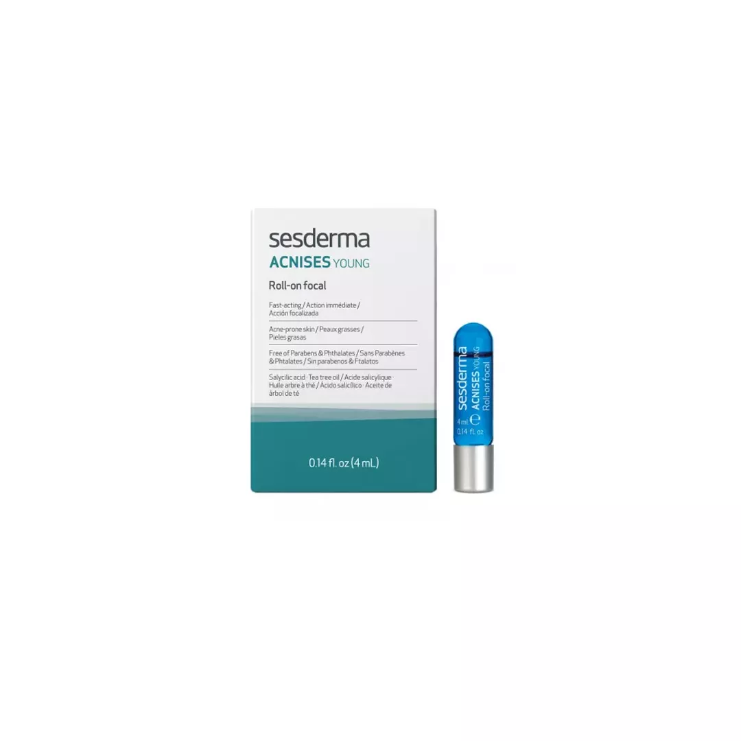 Roll-on focal pentru ten predispus la acnee Acnises Young, 4 ml, Sesderma, [],farmaciabajan.ro