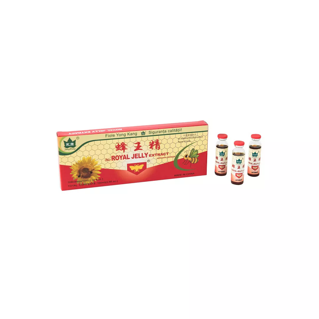 Royal Jelly, 10 fiole, Yongkang International China, [],farmaciabajan.ro
