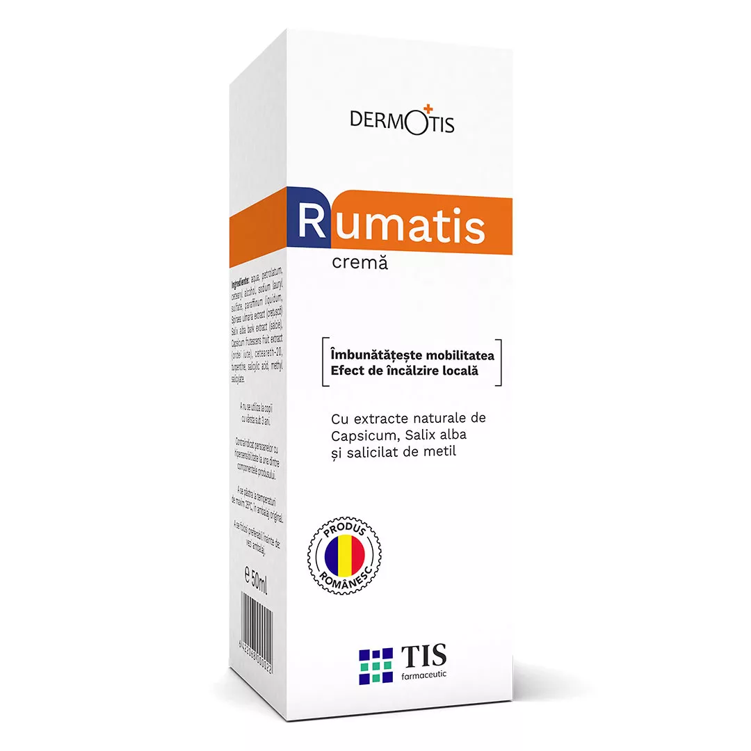 RumaTis crema relaxanta Dermotis, 50 ml, Tis Farmaceutic, [],farmaciabajan.ro