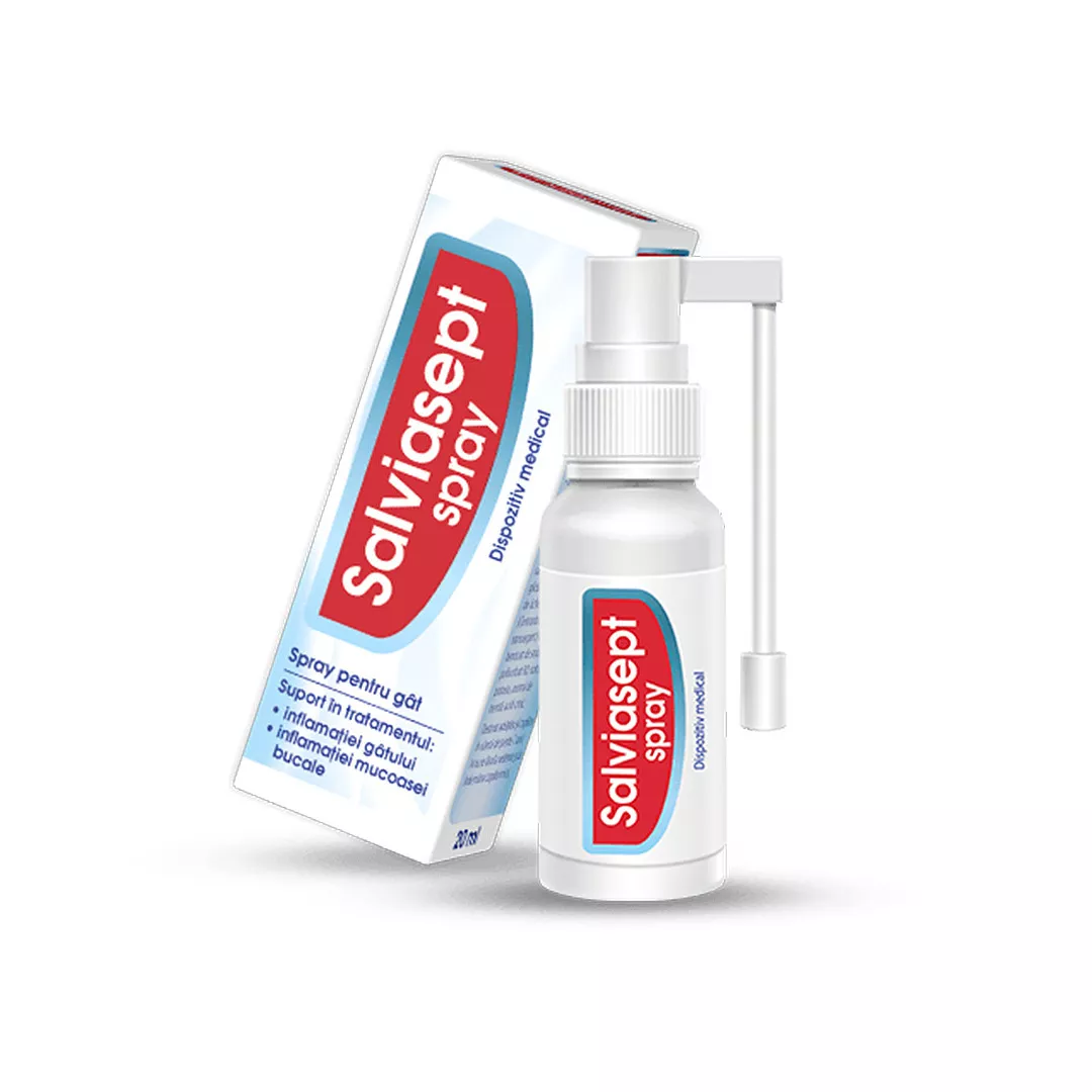 Salviasept spray pentru gat, 20 ml, Zdrovit, [],farmaciabajan.ro