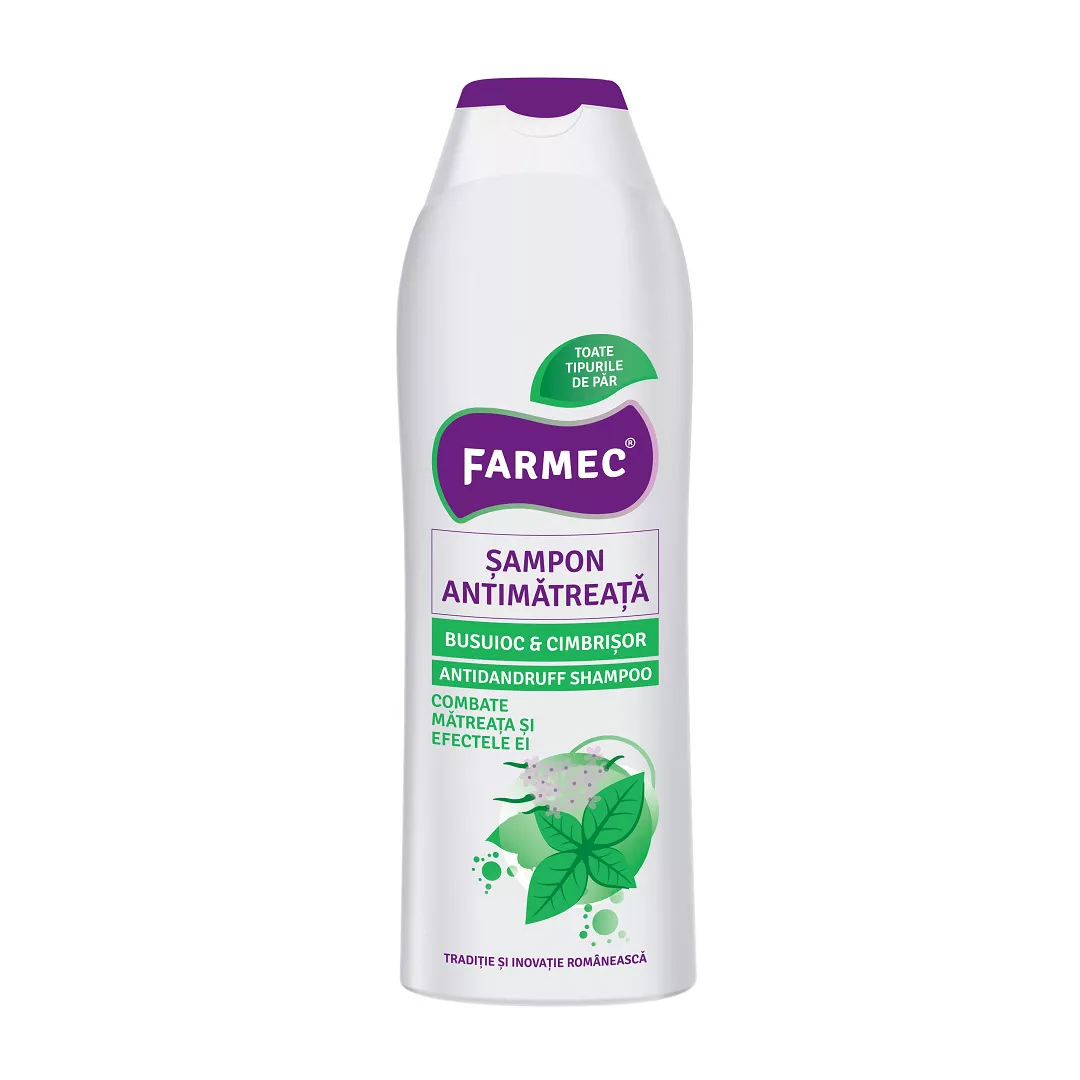 Sampon antimatreata cu busuioc si cimbrisor, 400 ml, Farmec, [],farmaciabajan.ro