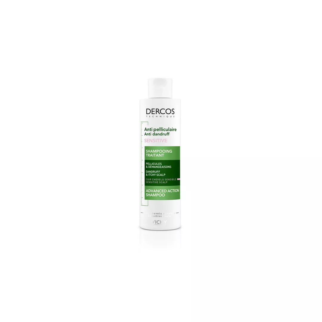 Sampon anti-matreata Dercos Anti-Dandruff Sensitive pentru scalp sensibil, 200 ml, Vichy, [],farmaciabajan.ro
