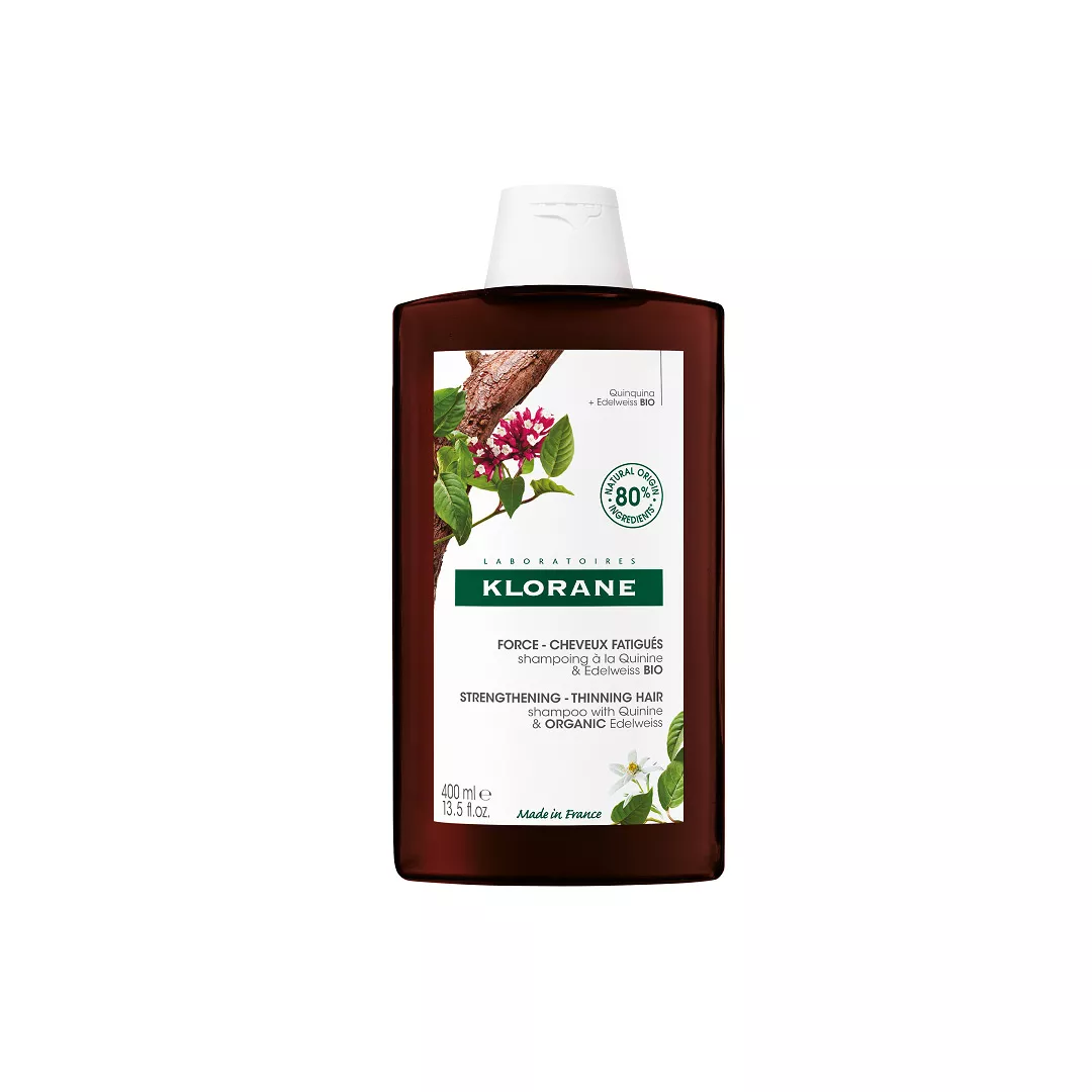 Sampon chinina si floare de colt BIO, 400 ml, Klorane, [],farmaciabajan.ro