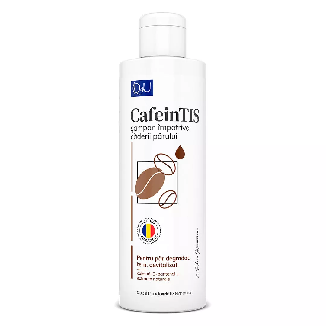 Sampon impotriva caderii parului CafeinTis Q4U, 250 ml, Tis Farmaceutic, [],farmaciabajan.ro