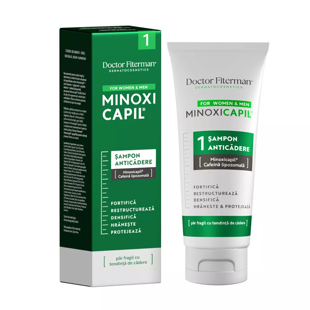 Sampon impotriva caderii parului Minoxicapil, 200 ml, Doctor Fiterman, [],farmaciabajan.ro