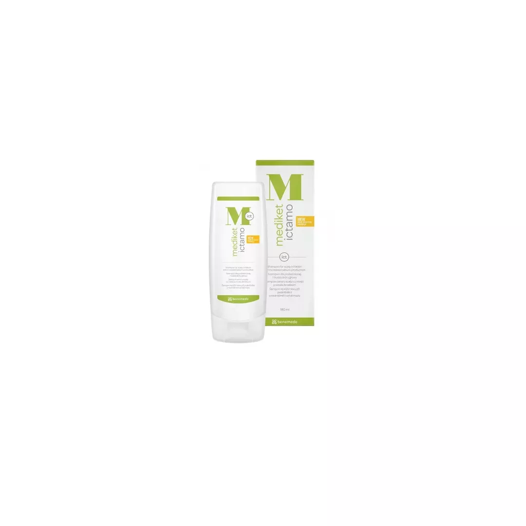 Sampon pentru scalp cu iritatii si exces de sebum Mediket Ictamo, 180 ml, Benemedo, [],farmaciabajan.ro