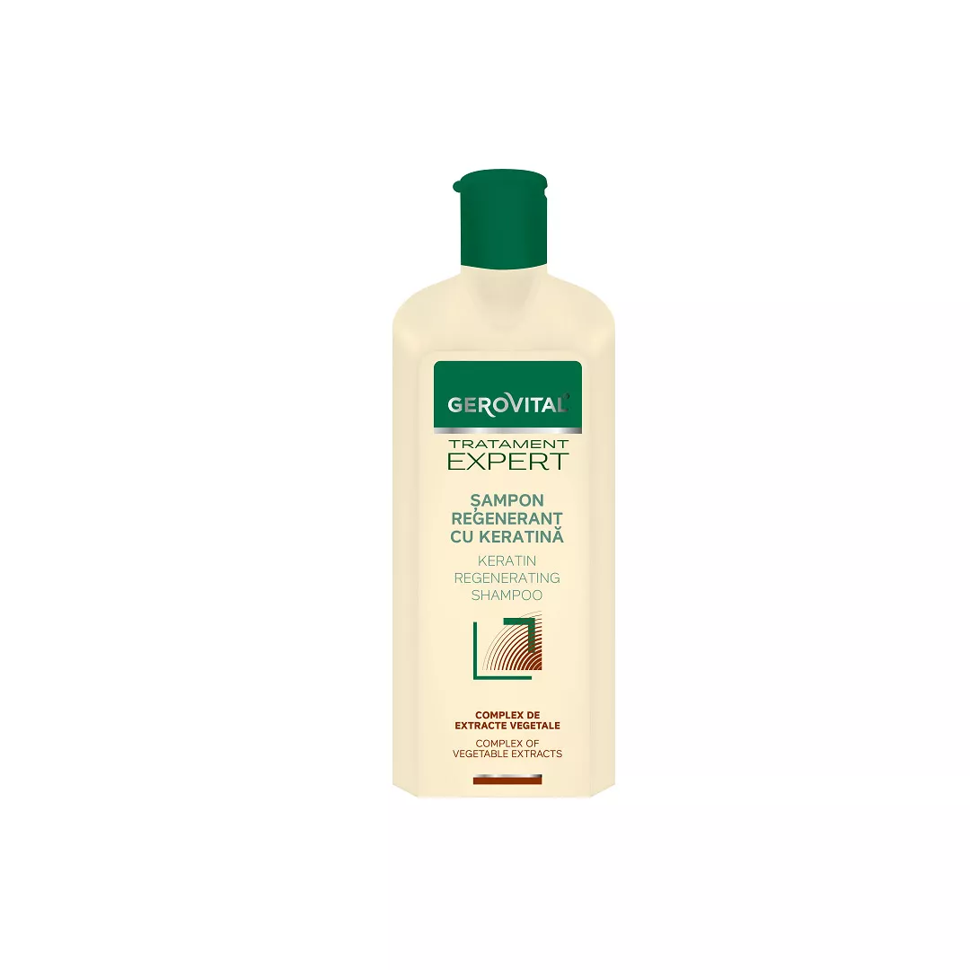 Sampon regenerant cu keratina Tratament Expert, 400 ml, Gerovital, [],farmaciabajan.ro