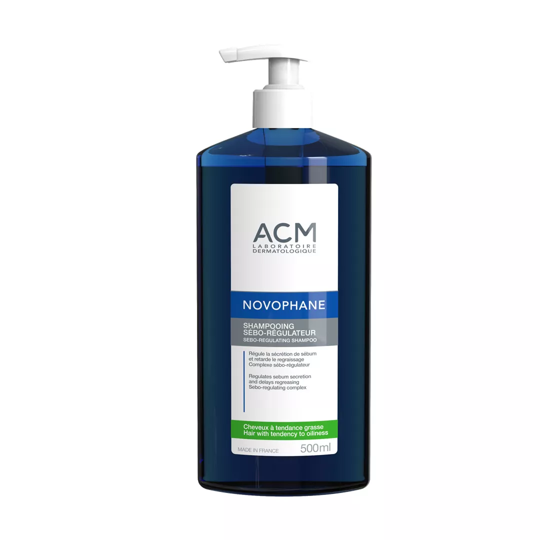 Sampon seboreglator pentru par cu tendinta de ingrasare Novophane, 500 ml, Acm, [],farmaciabajan.ro