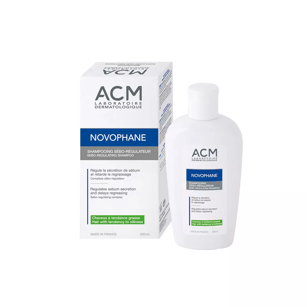 Sampon sebo-regulator ACM Novophane, 200 ml, [],farmaciabajan.ro