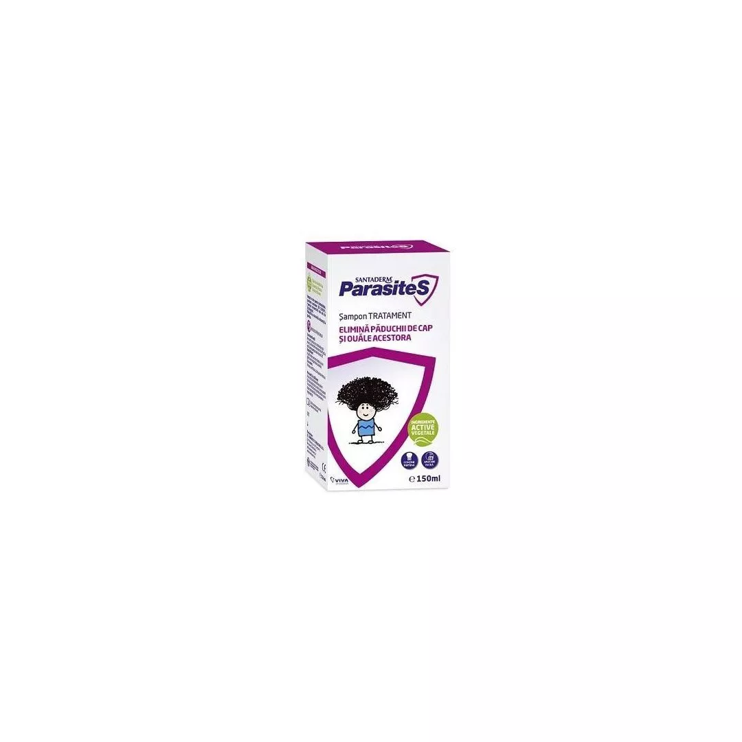 Sampon tratament paduchi 150 ml, Santaderm, [],farmaciabajan.ro