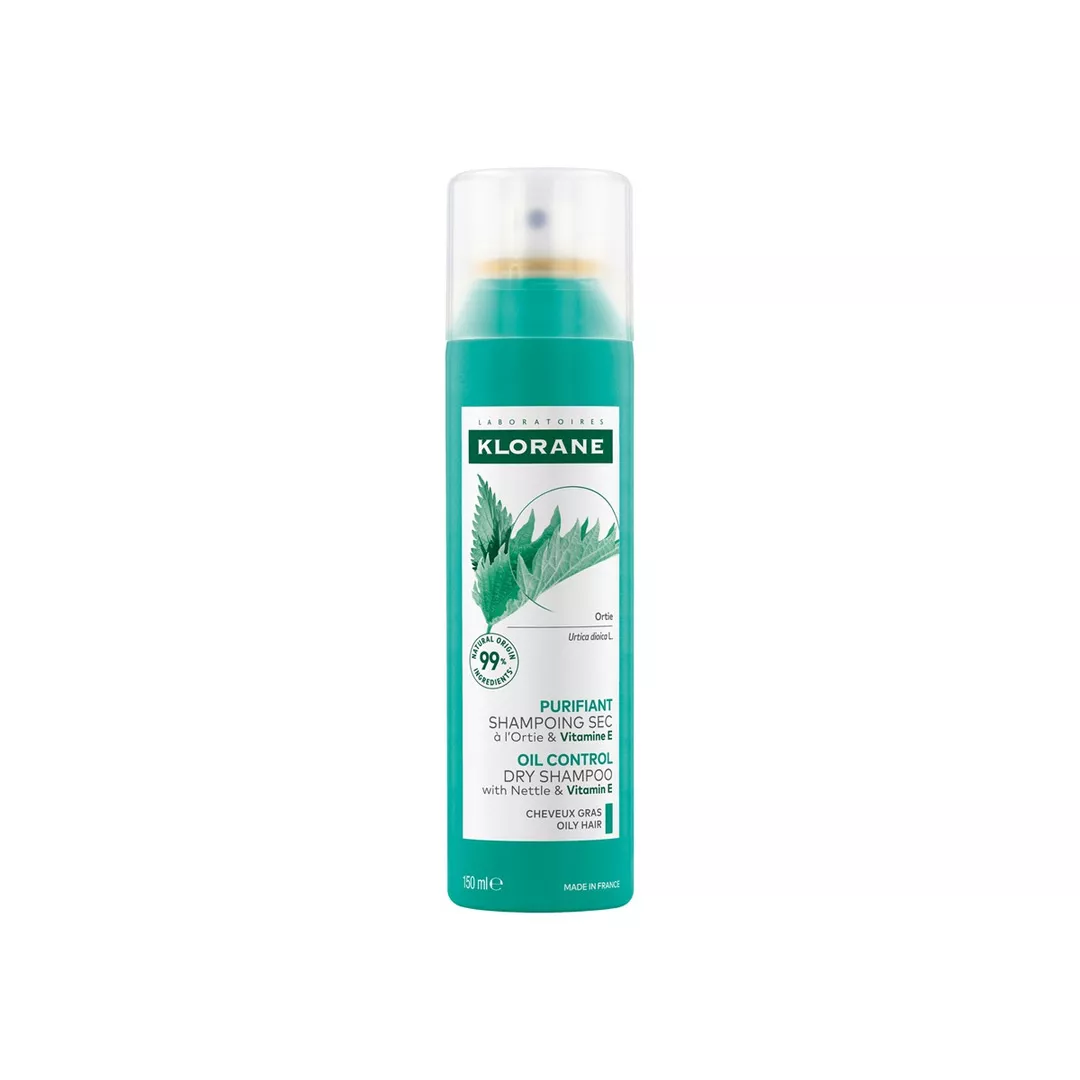 Sampon uscat cu urzica si vitamina E, 150 ml, Klorane, [],farmaciabajan.ro