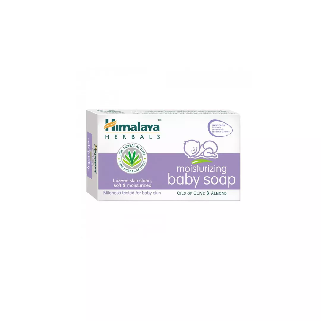 Sapun hidratant pentru copii, Moisturizing Baby Soap, 70 gr, Himalaya Herbals, [],farmaciabajan.ro