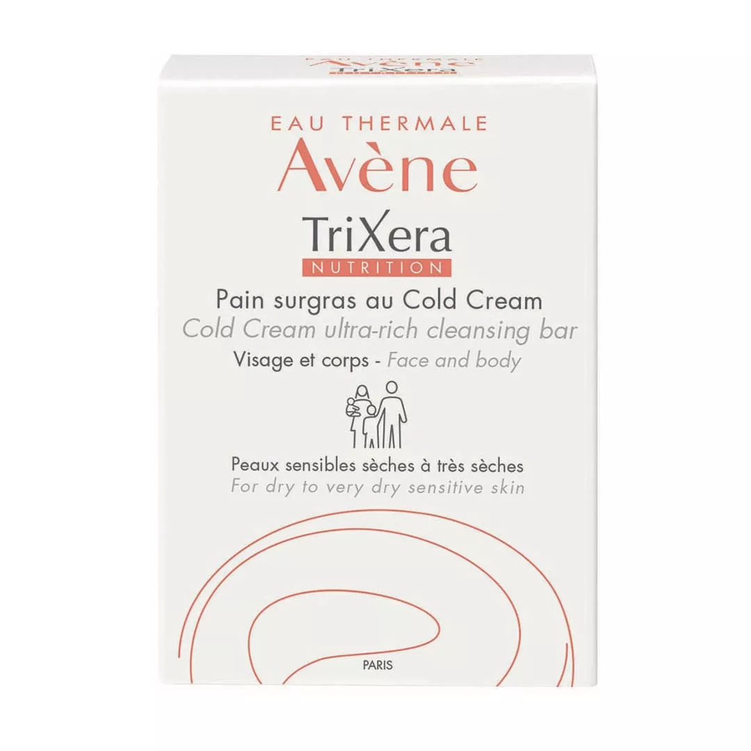 Sapun hidratant pentru piele sensibila si uscata Trixera Nutrition, 100 g, Avene, [],https:farmaciabajan.ro