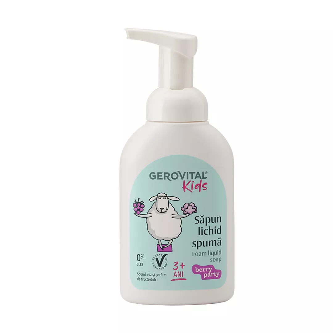 Sapun lichid spuma Berry Party, 300 ml, Gerovital Kids, [],farmaciabajan.ro