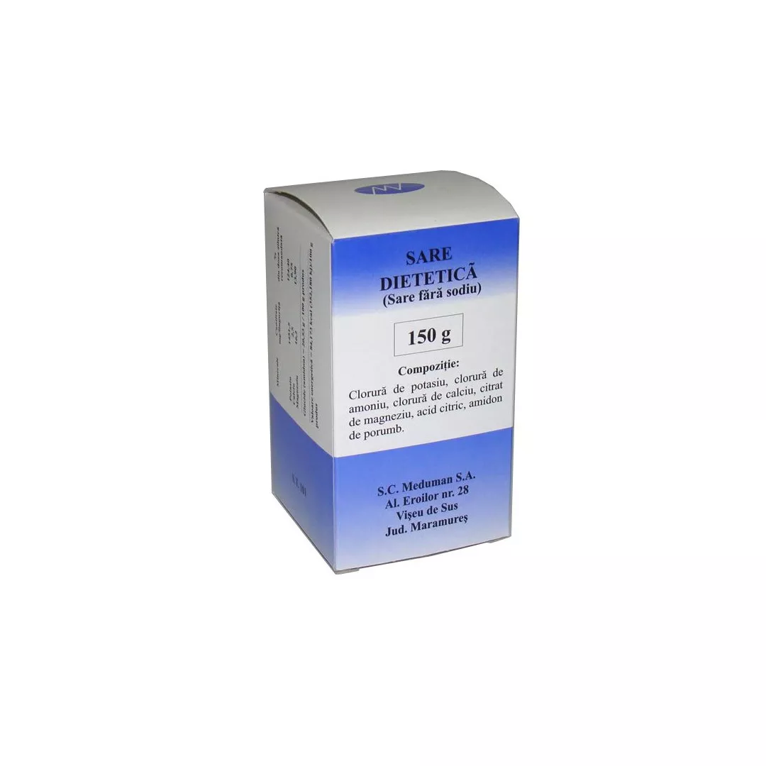 Sare dietetica, 150 g, Meduman, [],farmaciabajan.ro