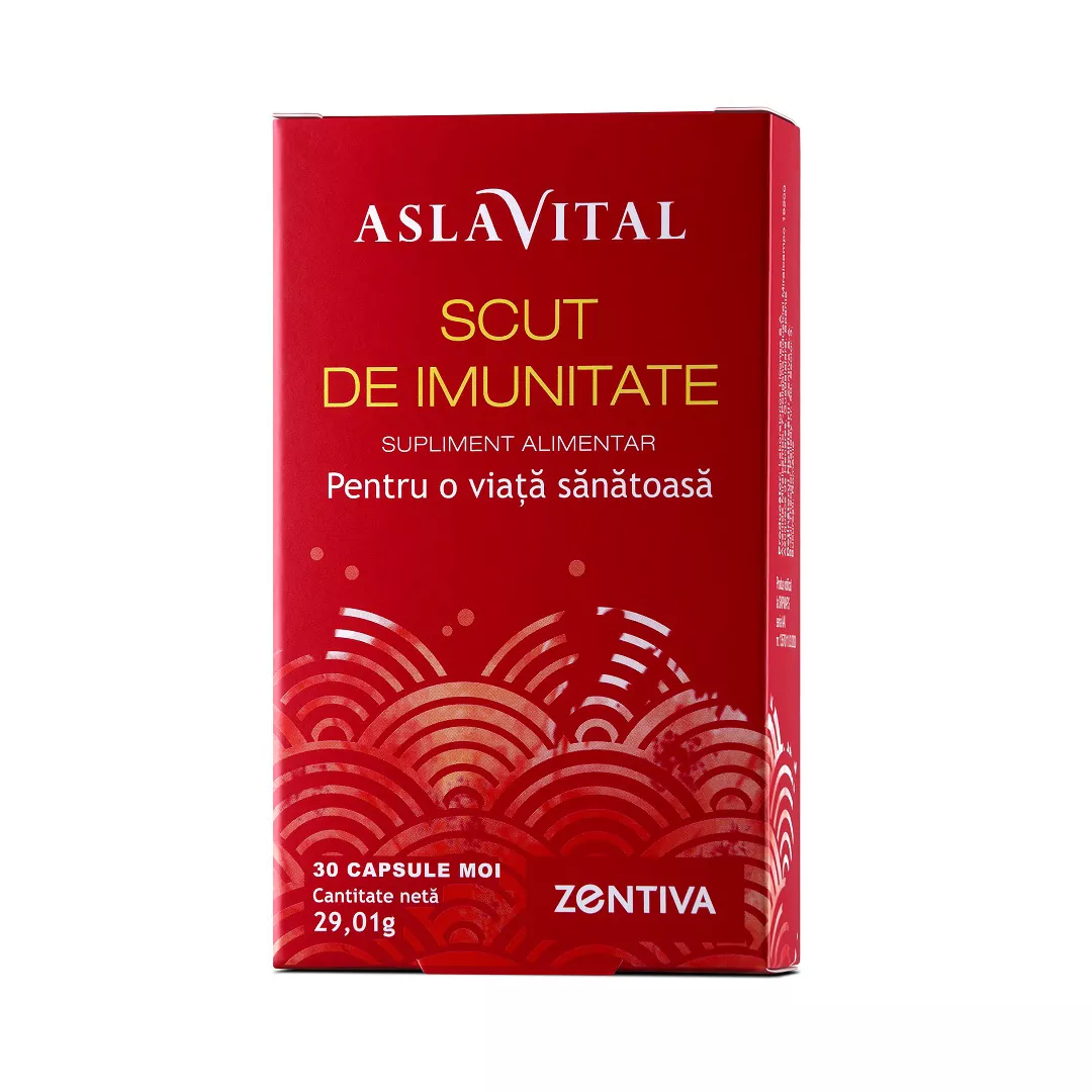 Scut de imunitate Aslavital, 30 capsule moi, Zentiva, [],farmaciabajan.ro