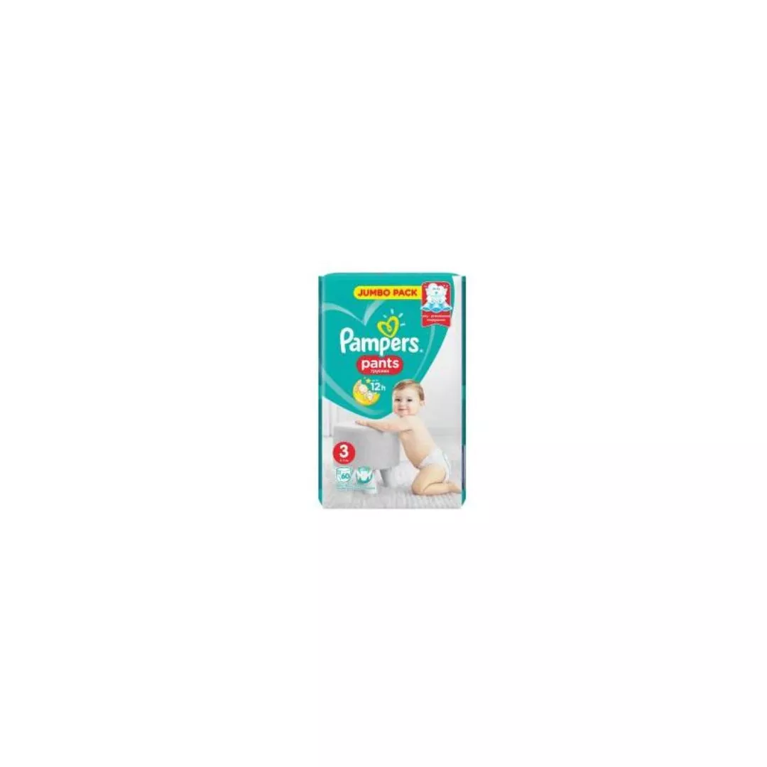 Scutece Pampers Pants Jumbo Pack, nr.3, 6 - 11 kg, 60 bucati, [],farmaciabajan.ro