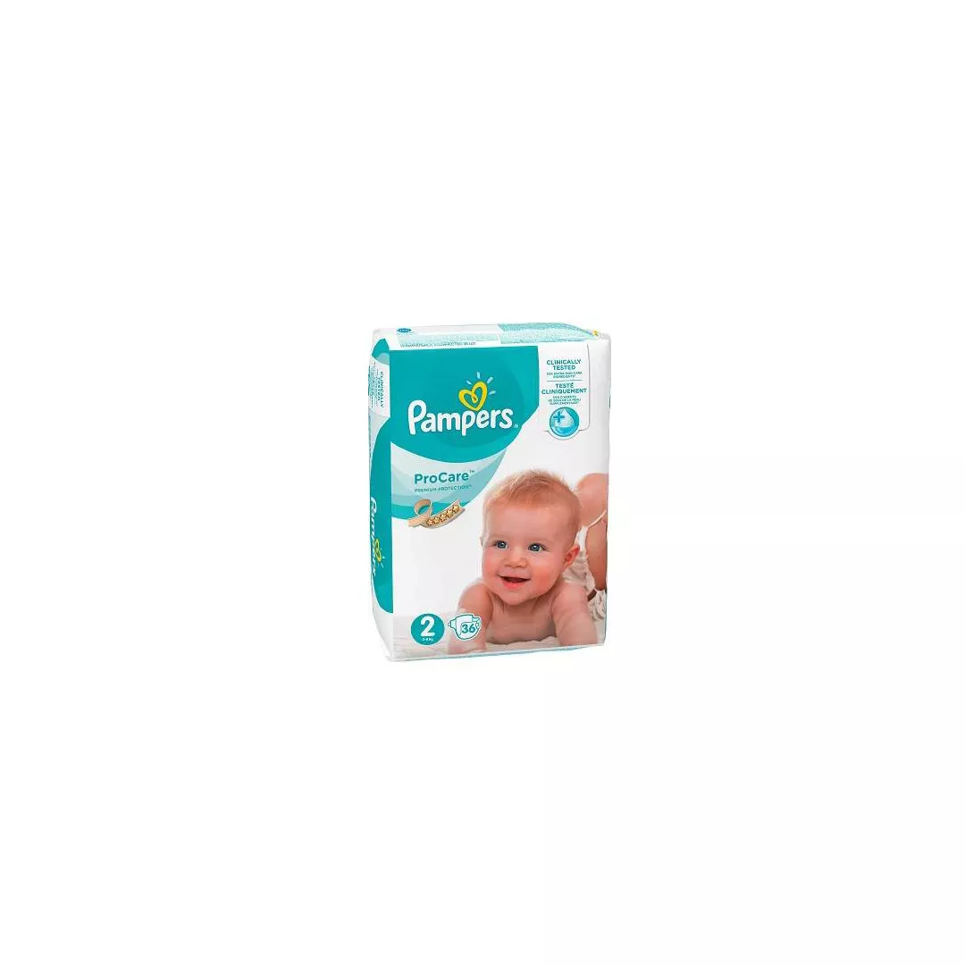 Scutece Pampers ProCare, Nr. 2, 3 - 6 kg, 36 bucati, [],farmaciabajan.ro