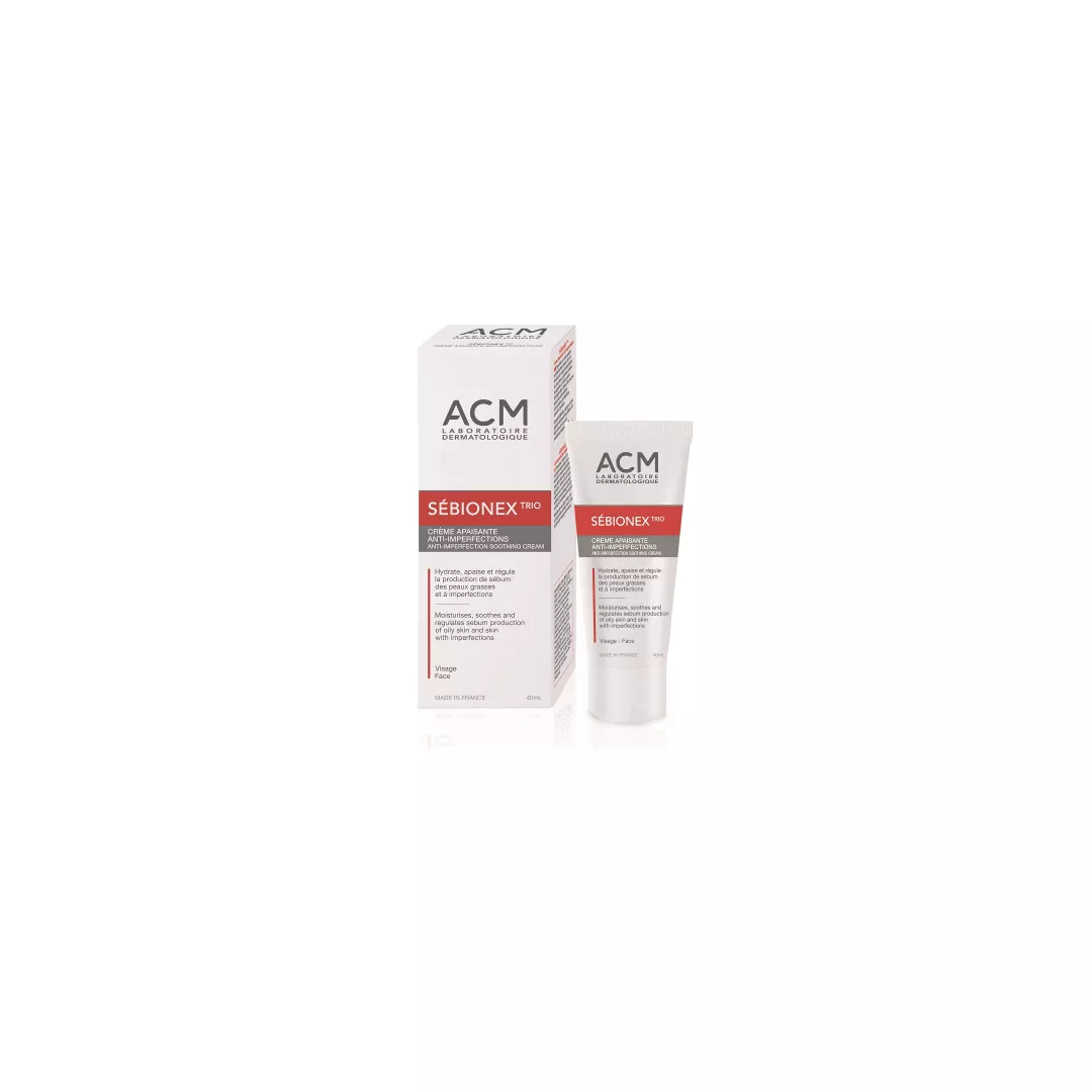 Crema anti acnee Sebionex trio, 40 ml, ACM, [],https:farmaciabajan.ro