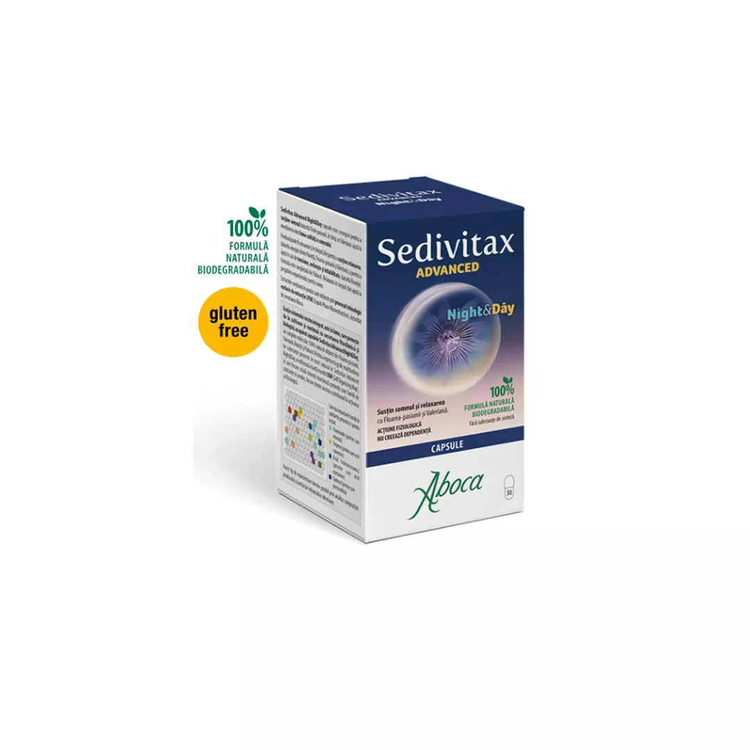 Sedivitax Advanced Night&Day, 30 capsule, Aboca, [],https:farmaciabajan.ro