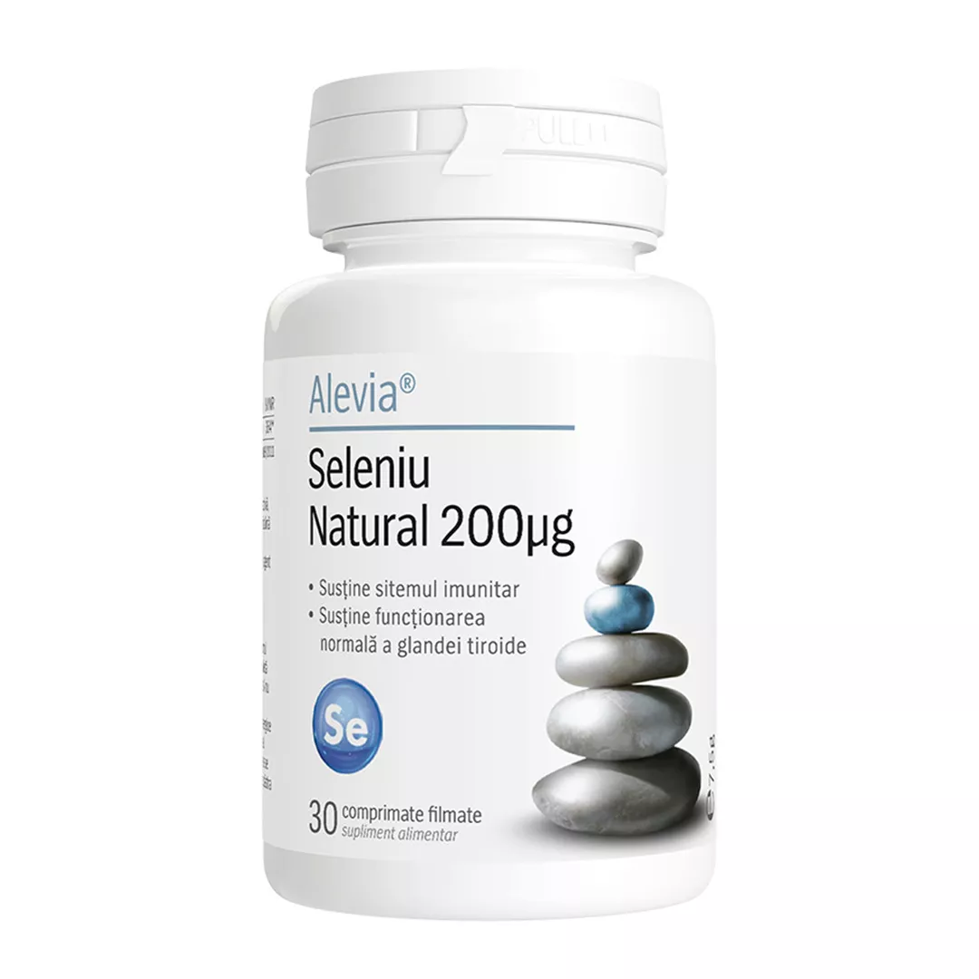 Seleniu natural, 200 mcg, 30 capsule, Alevia, [],farmaciabajan.ro