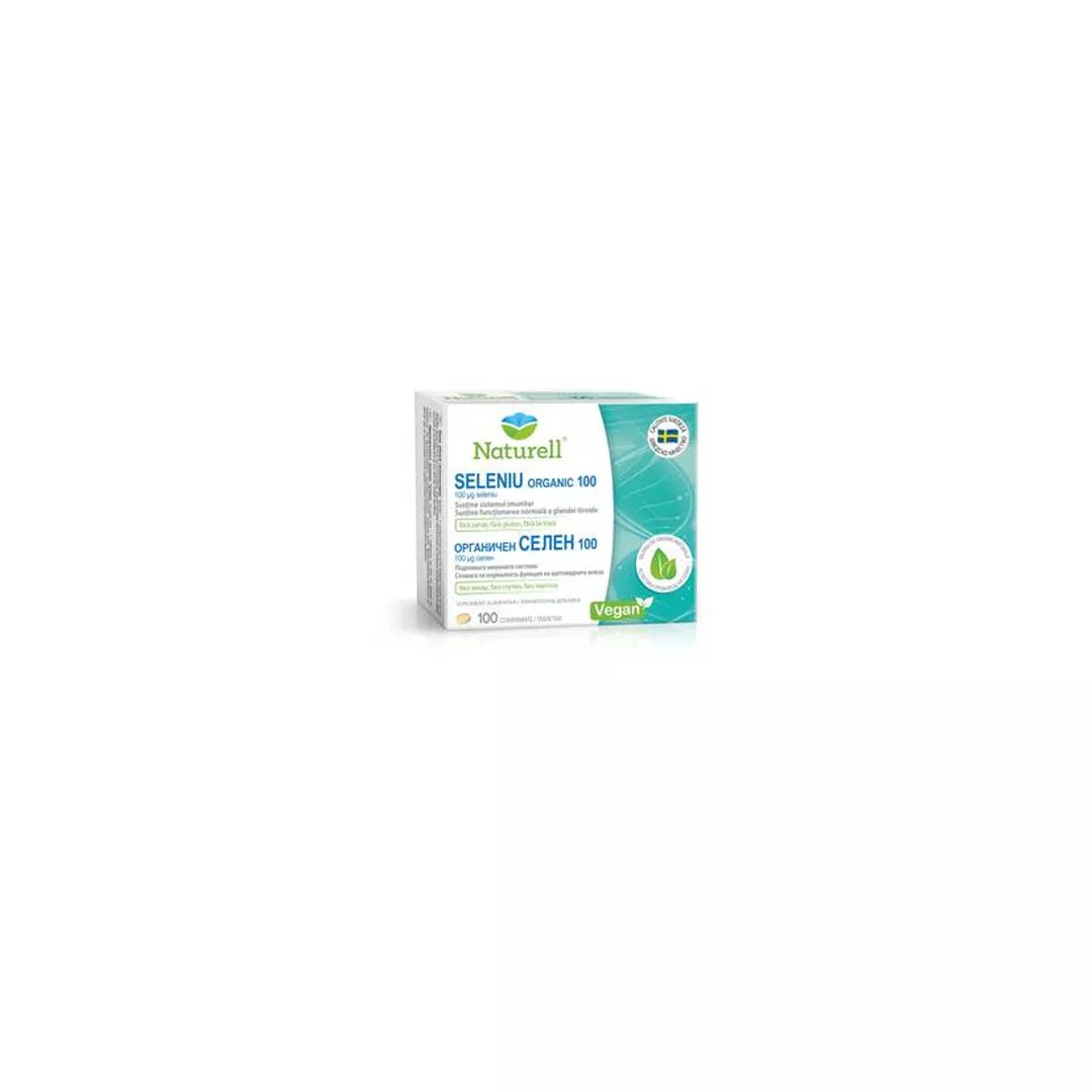 Seleniu organic, 100 comprimate, Naturell , [],farmaciabajan.ro