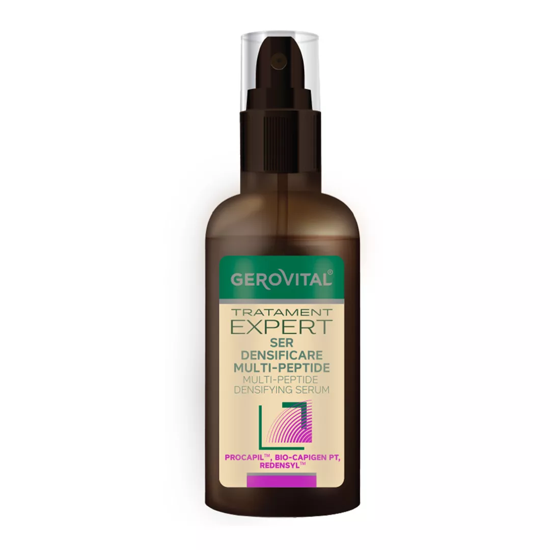 Ser densificare multi-peptide pentru par Tratament Expert, 100 ml, Gerovital, [],farmaciabajan.ro