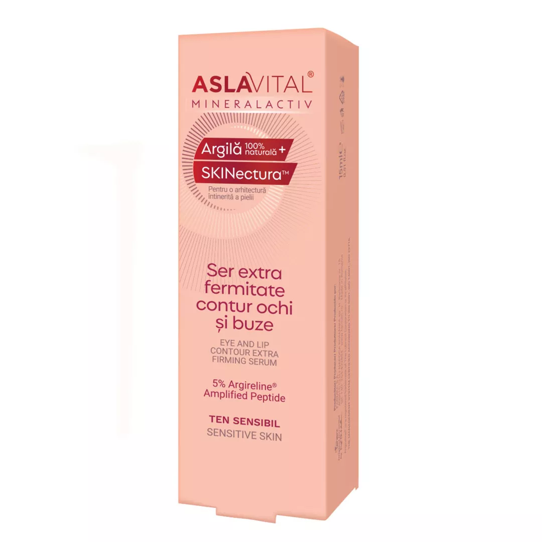 Ser Extra Fermitate, pentru contur ochi si buze MineralActiv, 15 ml, Aslavital, [],farmaciabajan.ro