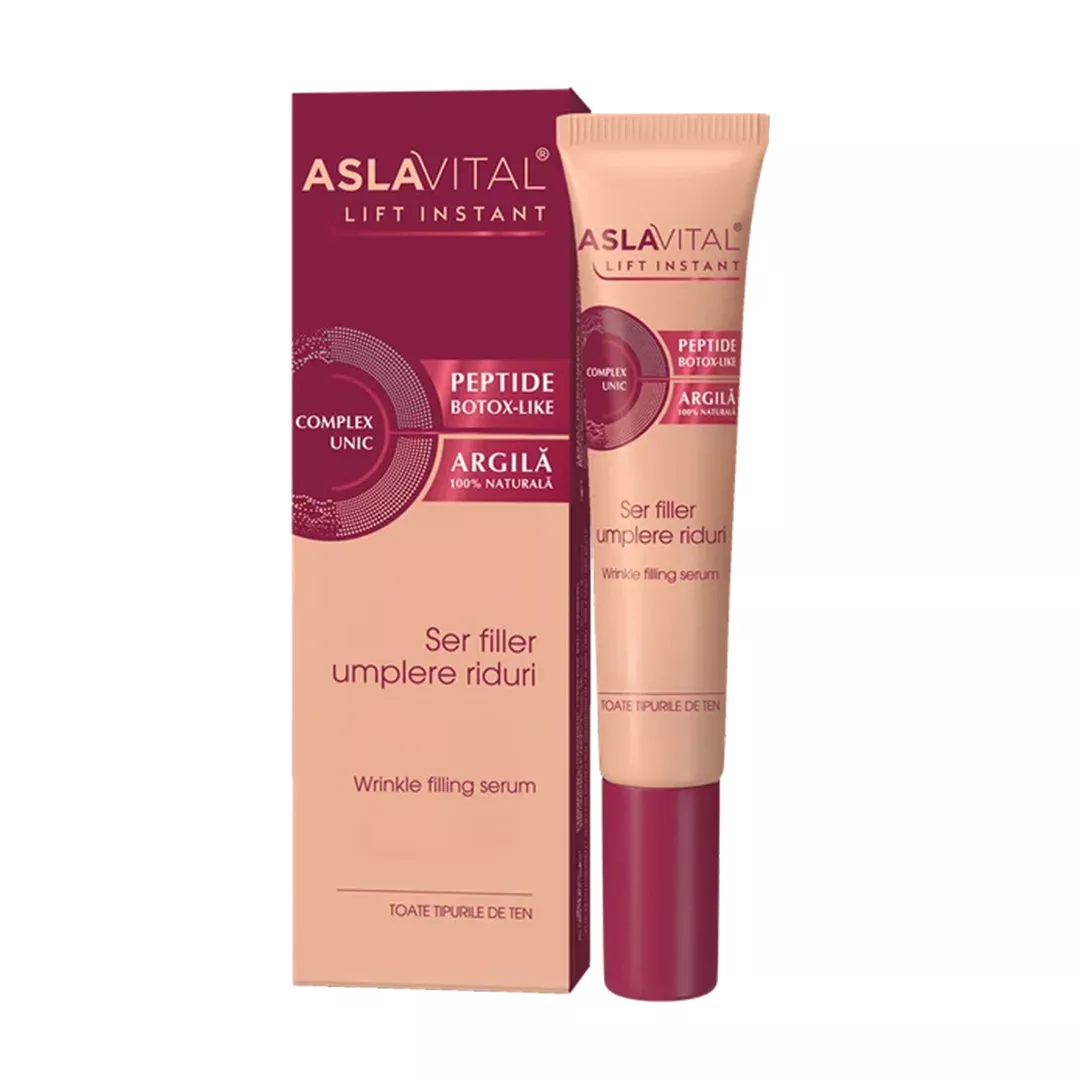 Ser filler pentru umplere riduri Lift Instant, 15 ml, Aslavital, [],farmaciabajan.ro