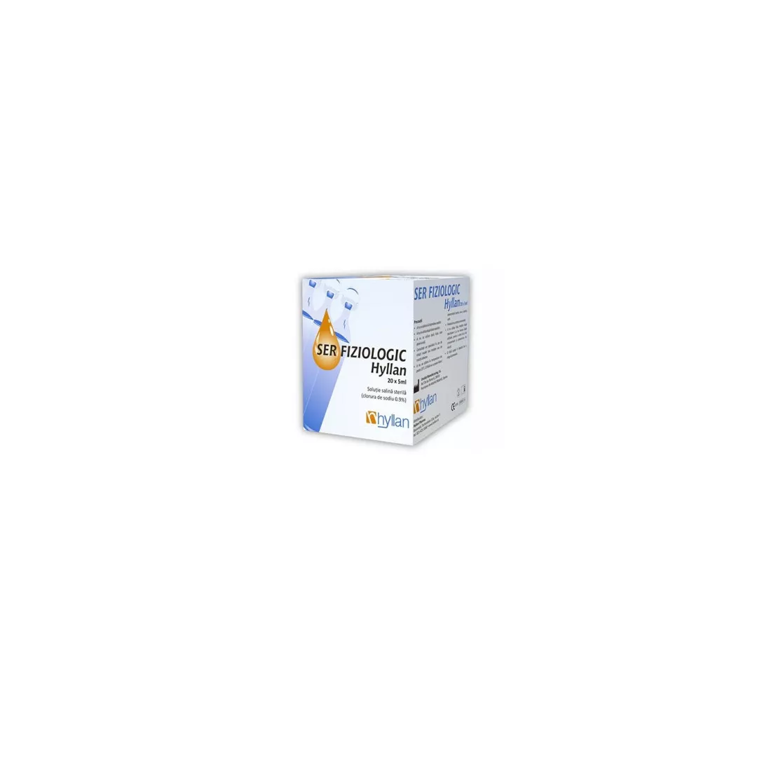 Ser fiziologic 5 ml x 20 monodoze, Hyllan, [],farmaciabajan.ro