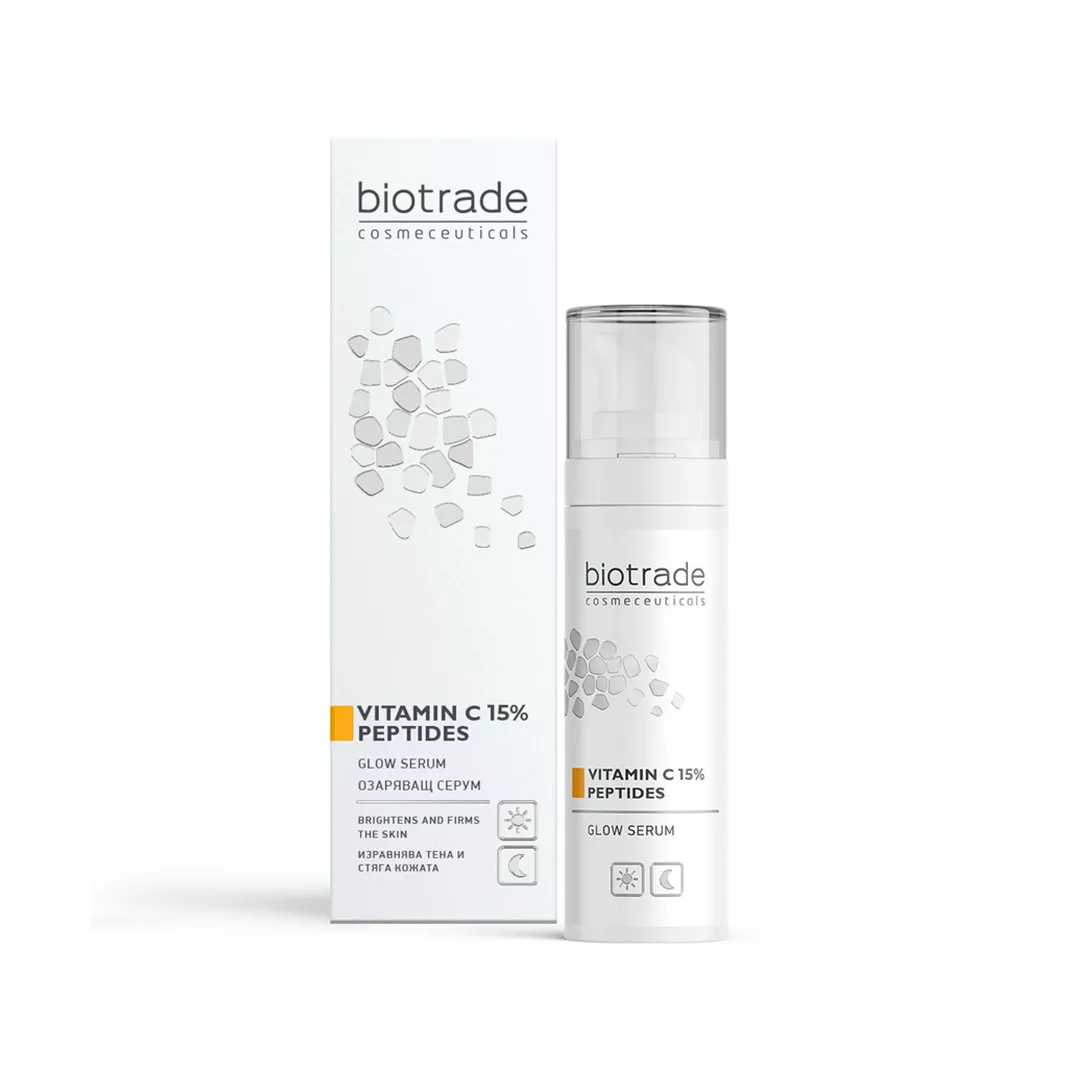 Ser iluminator cu vitamina C 15% si peptide Pure Skin, 30 ml, Biotrade, [],farmaciabajan.ro