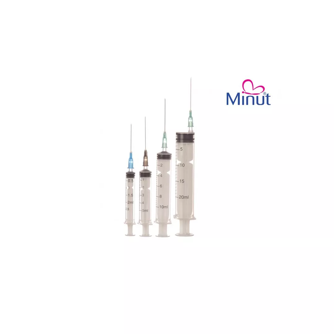 Seringi cu ac, 10 ml, Minut, [],farmaciabajan.ro