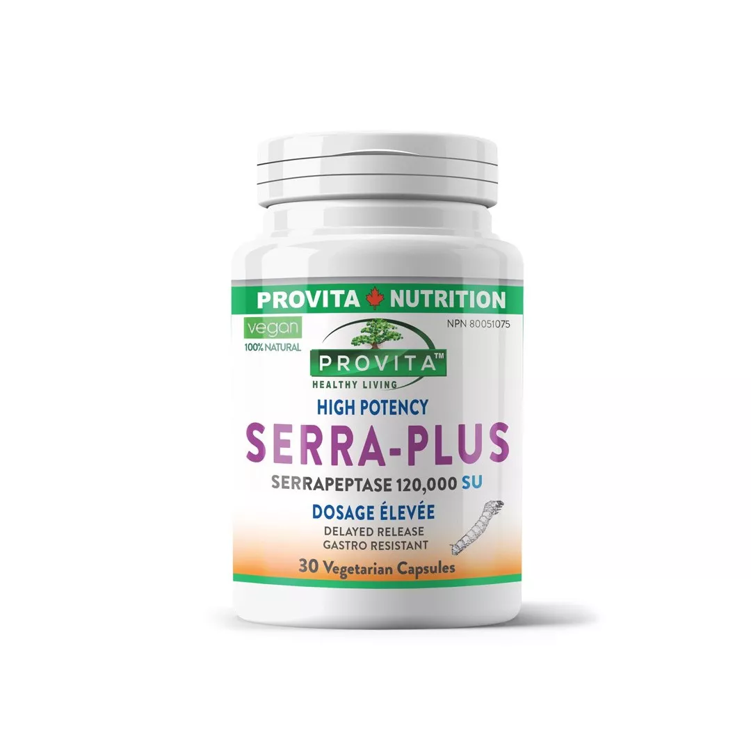 Serra Plus - Serrapeptaza 120.000 UI, 30 capsule, [],farmaciabajan.ro