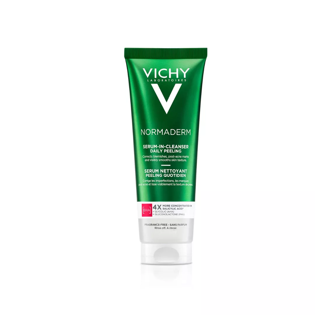 Serum de curatare exfoliant pentru ten gras Normaderm, 125 ml, Vichy, [],farmaciabajan.ro