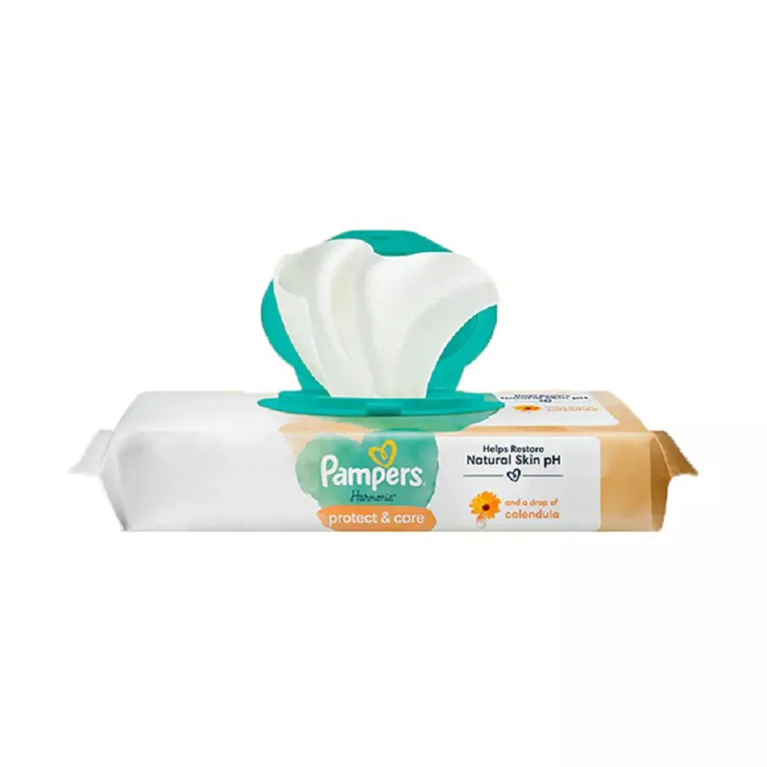 Servetele umede Harmonie Protect&Care, 44 bucati, Pampers, [],farmaciabajan.ro