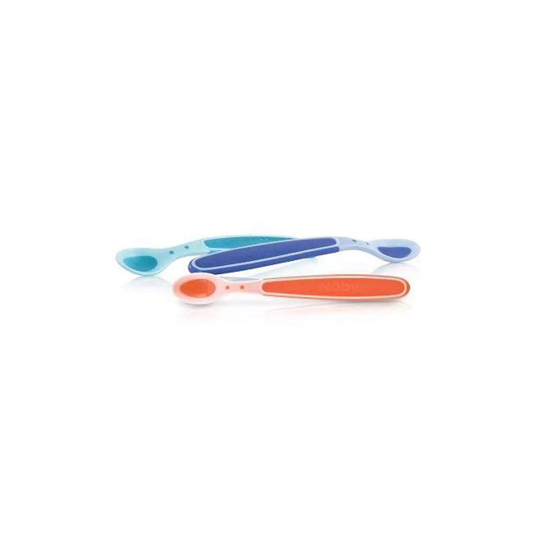 Set 3 lingurite termosensibile, 3L+, 5235, Nuby, [],farmaciabajan.ro