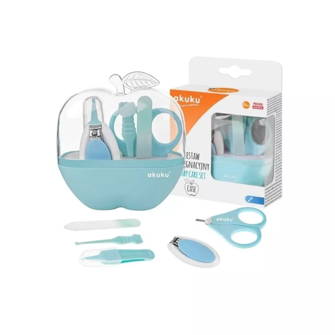 Set pentru ingrijirea unghiilor A0043, albastru, Akuku, [],farmaciabajan.ro