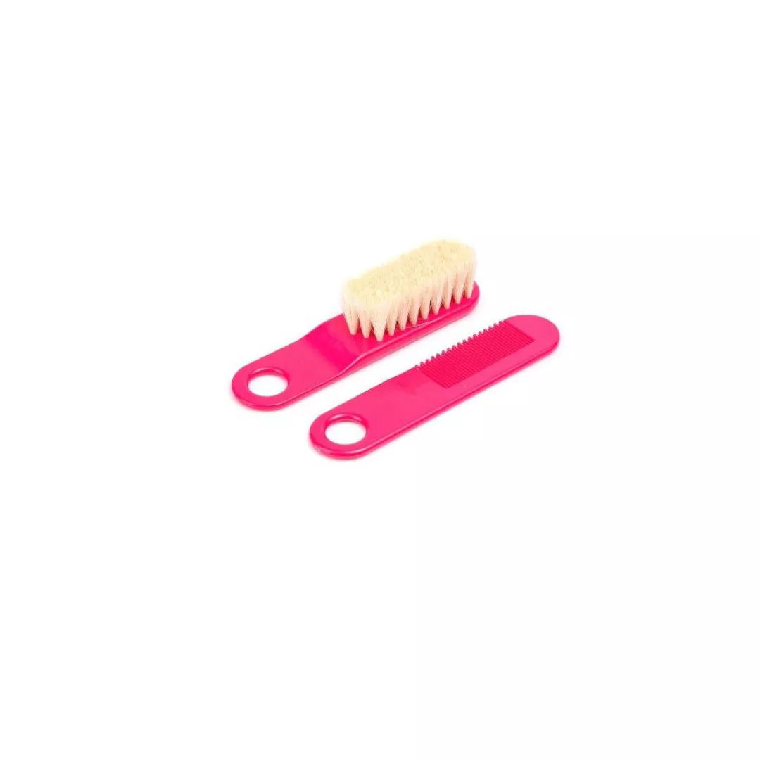 Set perie par, pieptene, roz, 2/424, Canpol, [],farmaciabajan.ro