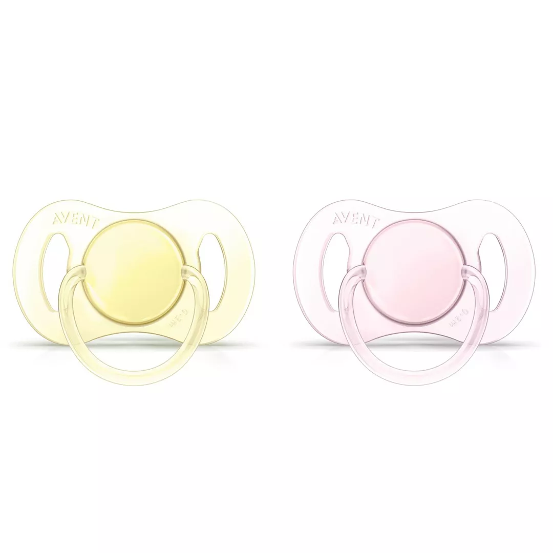 Set suzete fara BPA, 0-2 luni, Roz/Galben, SCF151/02, 2 bucati, Philips Avent, [],farmaciabajan.ro