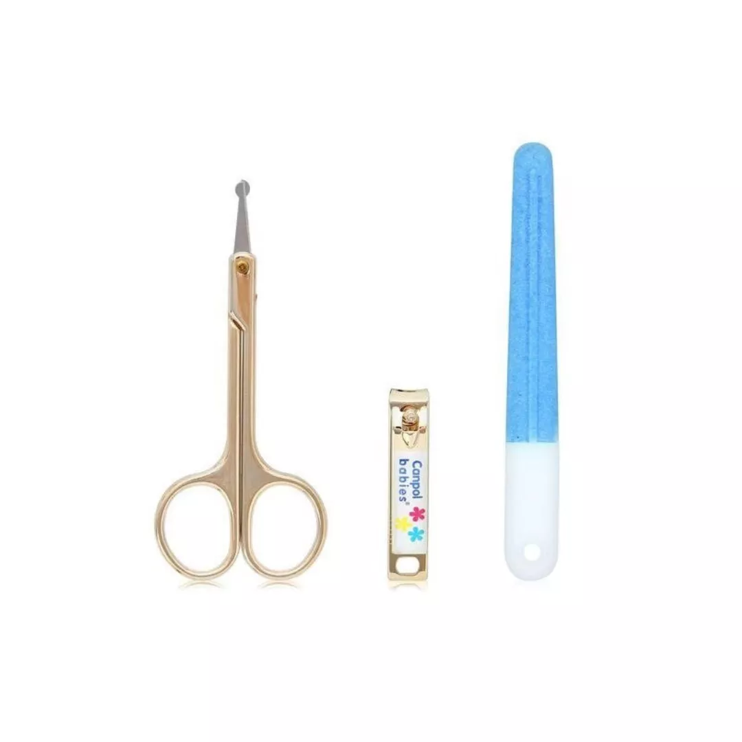 Set manichiura (forfecuta, unghiera, pila), albastru, 9/809, Canpol, [],farmaciabajan.ro
