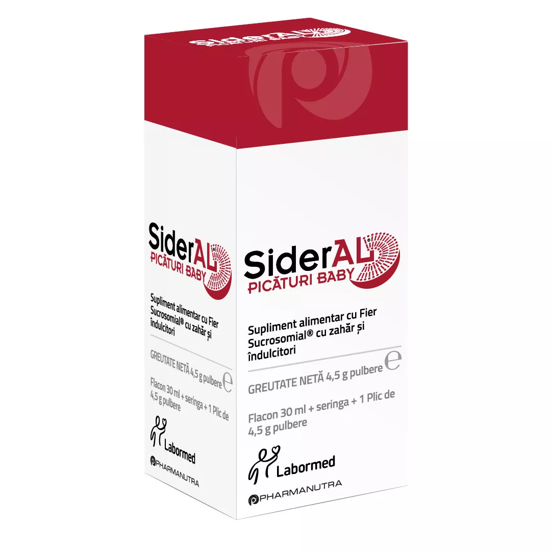 SIDERAL BABY(0-3ANI) PIC. 30ML+4,5G - LABORMED, [],farmaciabajan.ro