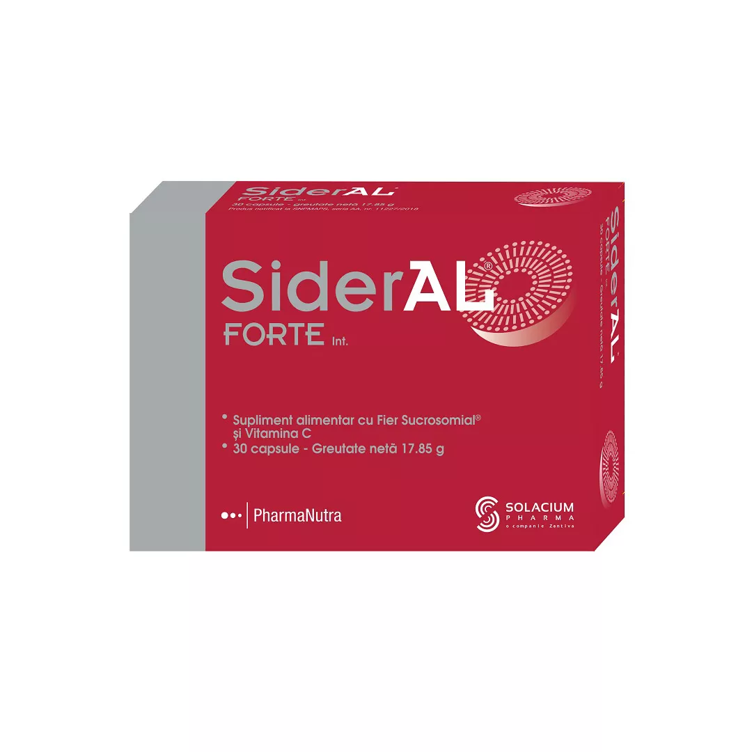 Sideral Forte, 30 capsule, Solacium Pharma, [],farmaciabajan.ro