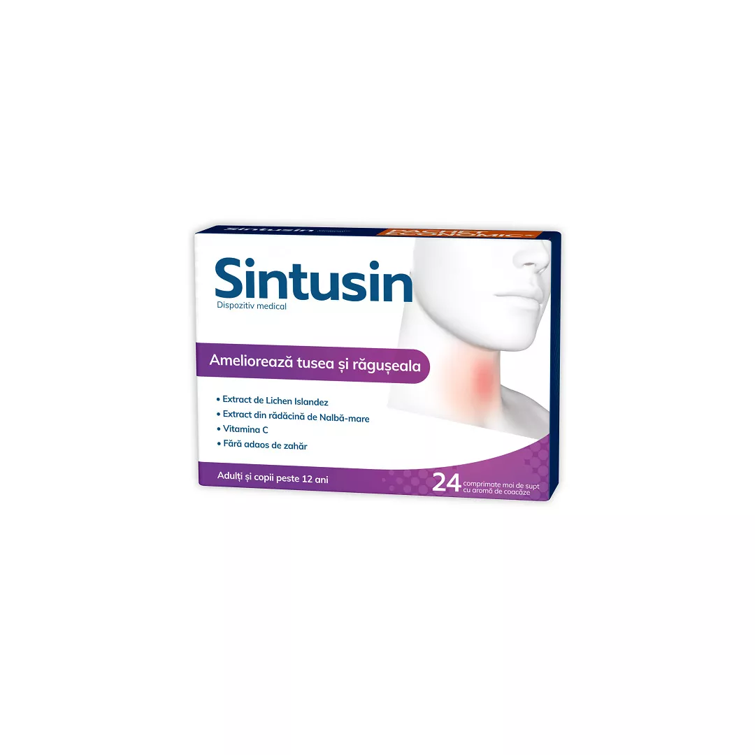 Sintusin, 24 comprimate de supt, Zdrovit, [],farmaciabajan.ro