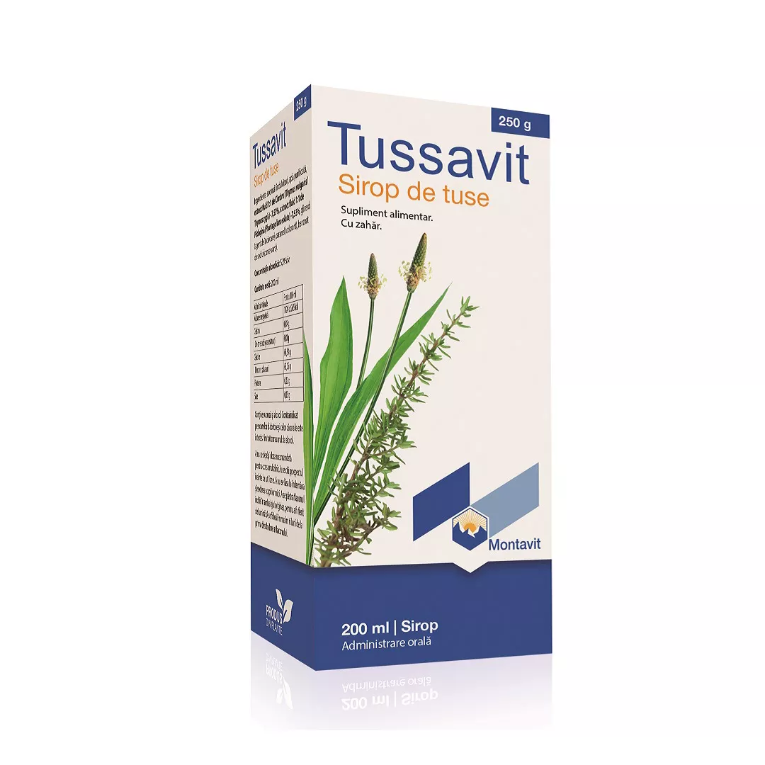 Sirop de tuse Tussavit, 200 ml, Montavit, [],https:farmaciabajan.ro