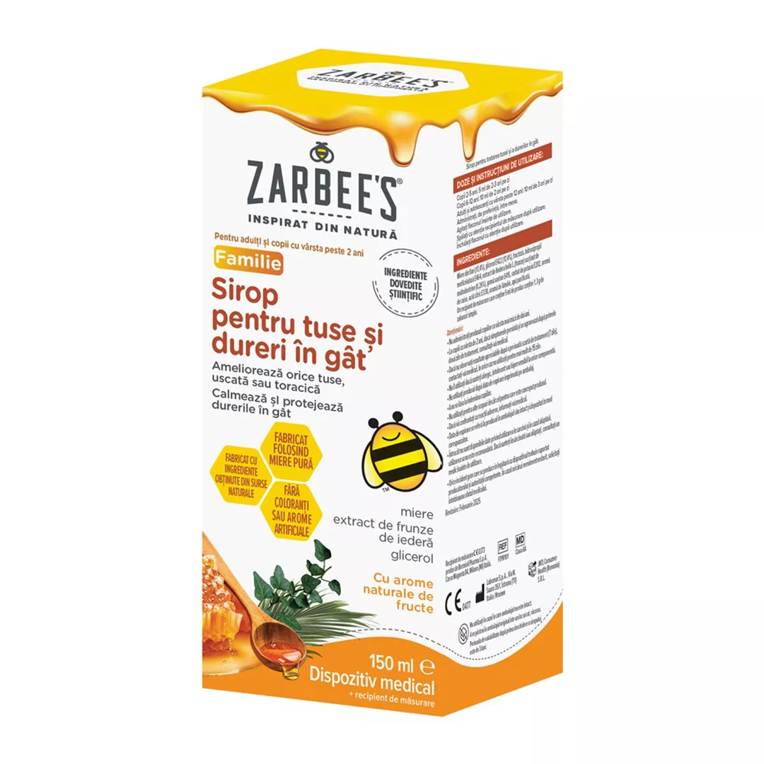 Sirop de tuse Zarbee`s, 150 ml, Kenvue, [],farmaciabajan.ro