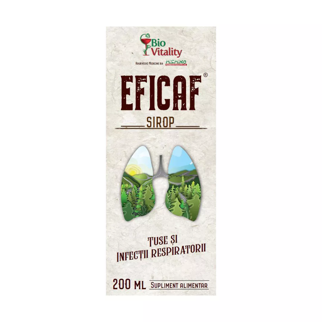 Sirop Eficaf, 200 ml, Bio Vitality, [],farmaciabajan.ro