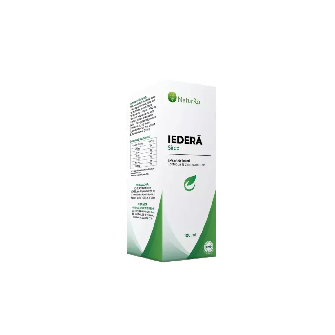 Sirop iedera , 100 ml, NaturRo, [],farmaciabajan.ro