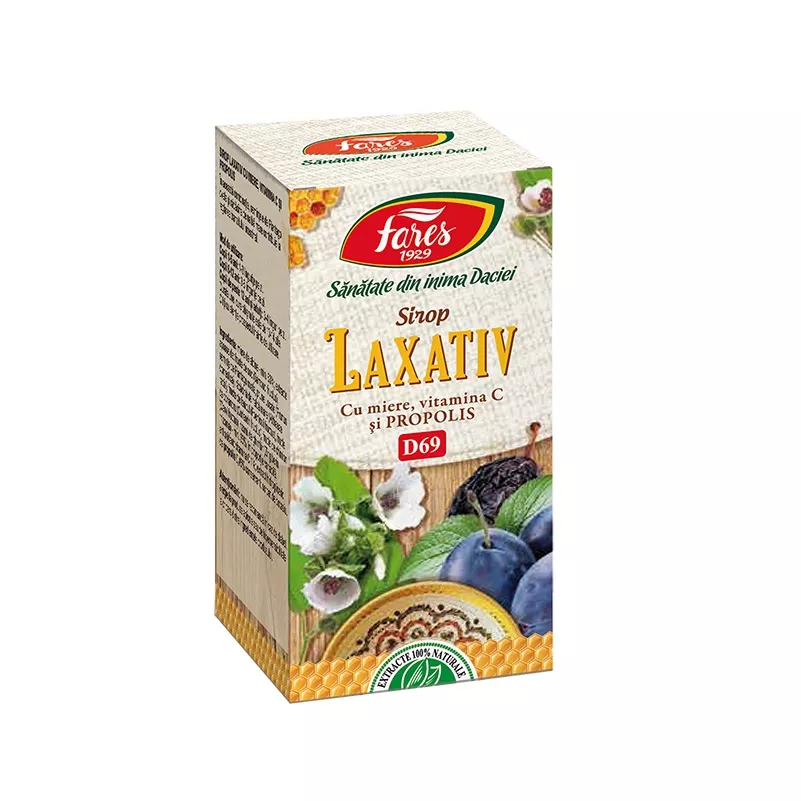 SIROP LAXATIV MIERE+PROPOLIS 100ml - FARES, [],farmaciabajan.ro