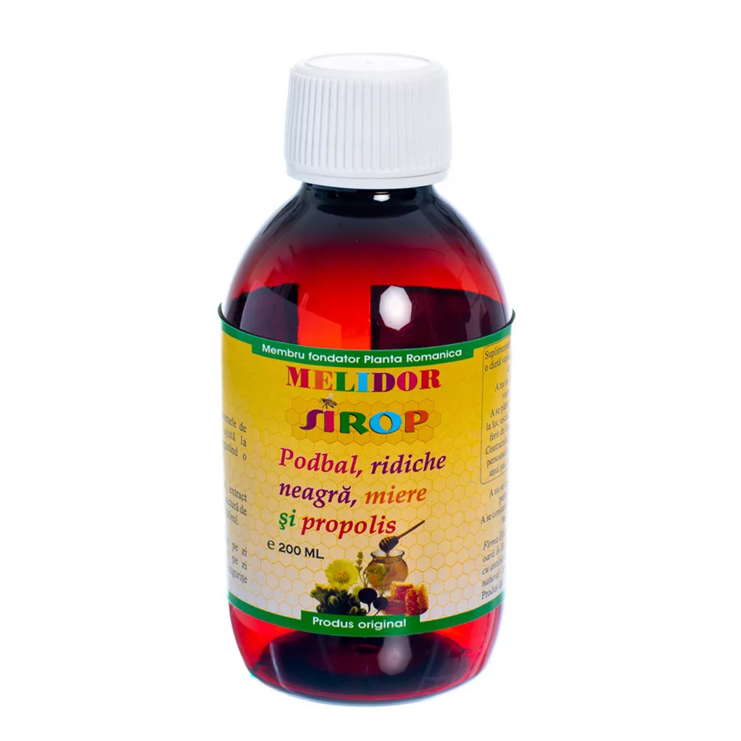 Sirop Podbal cu Ridiche Neagra Miere si Propolis, 200 ml, Elidor, [],farmaciabajan.ro